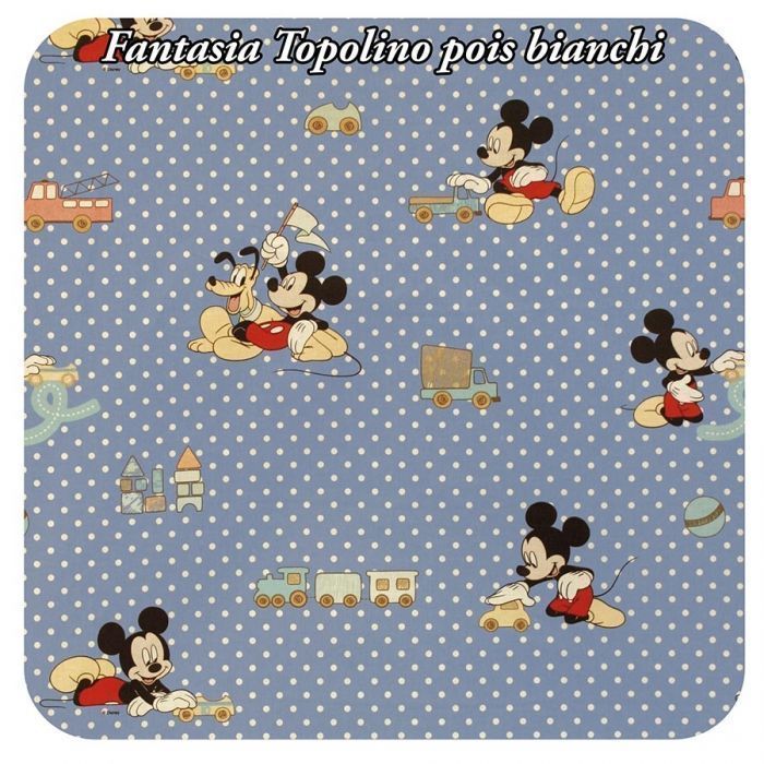 Fantasia "Topolino con pois bianchi"